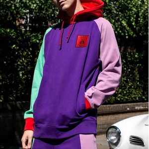 Teddy Fresh Color Block Hoodie